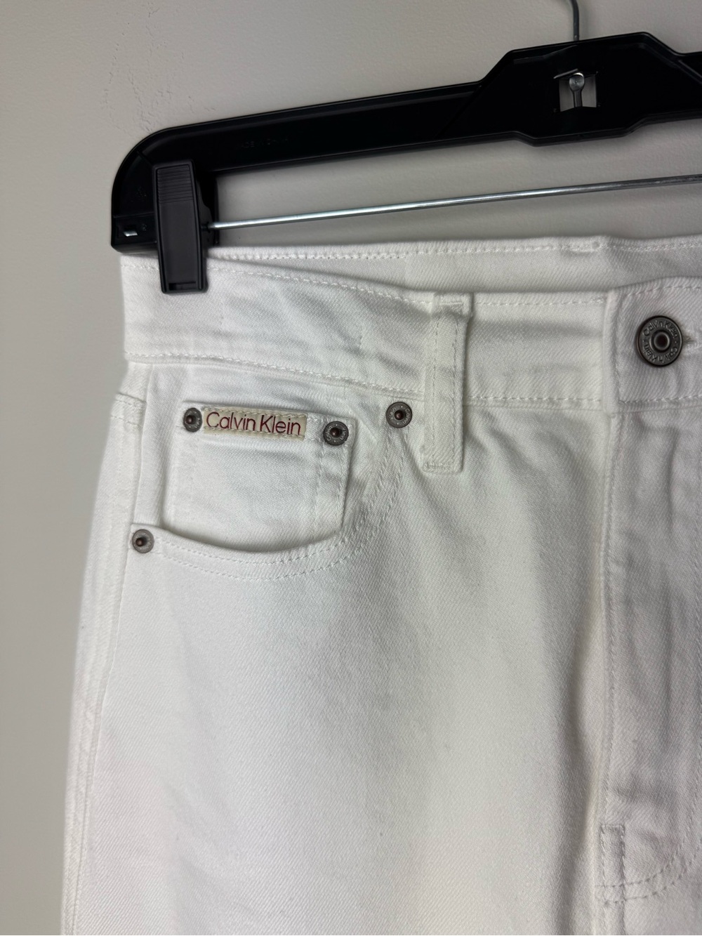Calvin Klein White Denim Maxi Skirt - Picture 3 of 6
